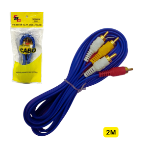 CABO 3+3 REFORÇADO AZUL 2M FBG-915