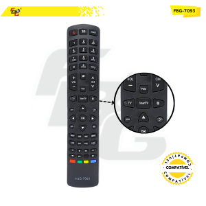 7093 CONTROLE SMART  COMPATÍVEL C/  PHILCO