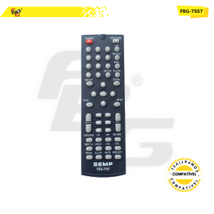 7557 CONTROLE DVD COMPATÍVEL C/  SEMP