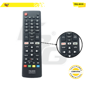 8035 CONTROLE COMPATÍVEL C/ SMART LG NETFLIX/AMAZON