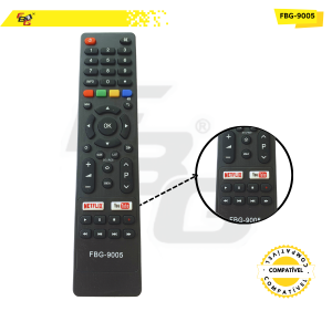 9005 CONTROLE SMART  COMPATÍVEL C/PHILCO/BRITANIA NETFLIX E YOUTUBE
