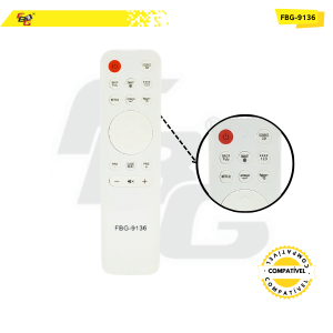 9136 CONTROLE UNIVERSAL COMPATÍVEL C/ SAMSUNG SMART 4K