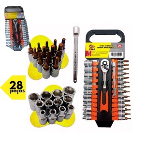 FBG-3075 JOGO CHAVES INTERCAMBIAVEIS C/ 28 PÇ